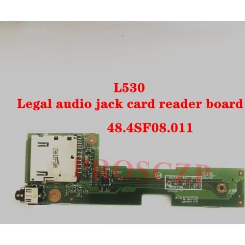 High quality For Lenovo ThinkPad L530 2478-5SU 15.6" Genuine Audio Jack Card Reader Board 48.4SF08.011 Free shipping