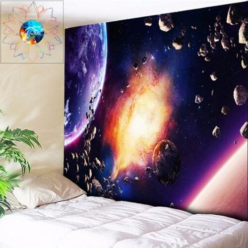 Starry Night Galaxy Hanging Wall Tapestry Hippie Retro Home Decor Tapestri Psychedelic Tapestry Boho Mandala Fabric Art Tapestry