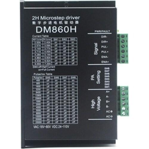 1pcs DM860H /DMA860H High torque 2 phase AC 18~80V hybride Nema34 Stepper Motor driver for cnc milling kits