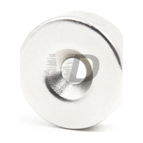 2pcs Super Strong Round Neodymium Countersunk Ring Magnets 50mm x 10mm Hole: 10.2mm N50 Neodymium Magnet Free Shipping