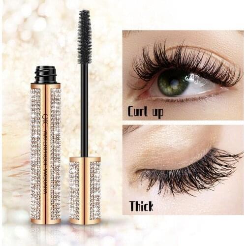 4d naturally Fiber Diamond Mascara Waterproofs 3d Eyelashes for Eyelash Extension Black Thick Lengthening Eye Lashes Cosmetics
