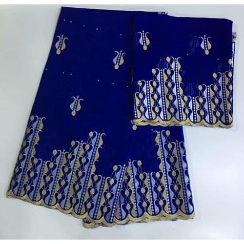 5+2 Yards Nigerian Swiss Voile Cotton Lace Fabric 2018 Blue African Swiss Voile Lace In Switzerland High Quality Swiss Dry Lace