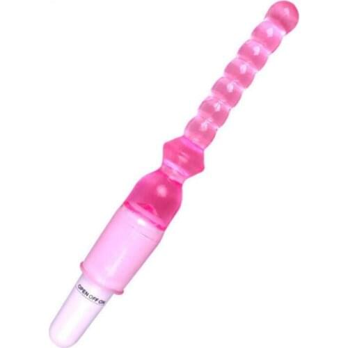 50Pcs Soft Jelly Silicone Vibrating Anal Beads Butt Plug Anal Vibrator Plug Prostate Massager Adult Sex Toys Products GS0041