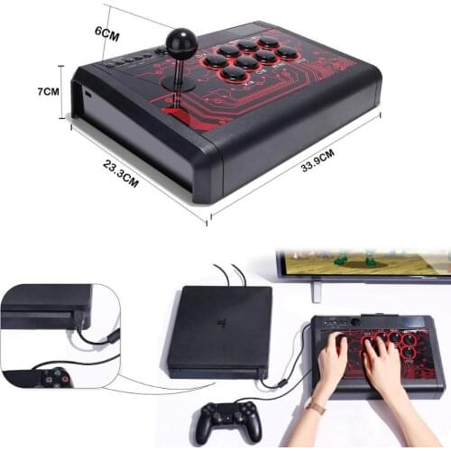 Arcade Fight Stick Fighting Joystick for Sony Playstation 4 PS4/ Slim/ Pro/ PS3/XBOX ONE XBOX 360 PC Switch NeoGeo mini