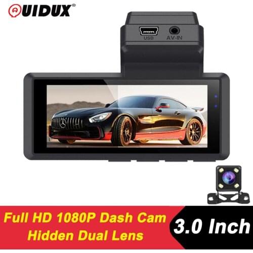 QUIDUX Car DVR MINI Smart DVR Dash Camera RearView Video Recorder 3" 1080P HD WDR G-sensor Night Vision Large Wide Angle DashCam