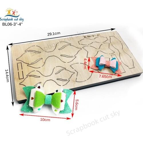 Bow BL06 Muyu Wooden Mold Scrapbook Cutting Dies Suitable For Market General Machines