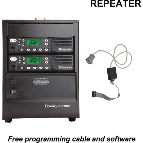 BF-2000 Analog talkie walkie Repeater 25 Watt 64Ch built-in Duplexer with free programming cable