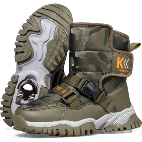More foreign trade export Russia warm winter outdoor snow boots children antiskid northeast private high cotton shoes