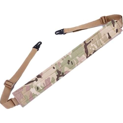 Two Point Sling for Sniper Rifles SG550 G36C Carabiner Adjustable Length Multifunctional Shoulder Strap Jungle Airsoft Gun Belt