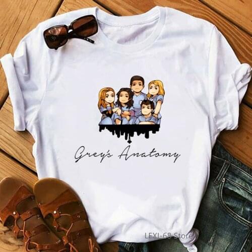 T shirt women You're My Person Greys Anatomy cartoon print female t-shirt graphic tees women aesthetic clothes tshirt tops