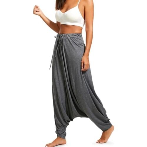 HYSECMAO Women's Trousers Harem Pants