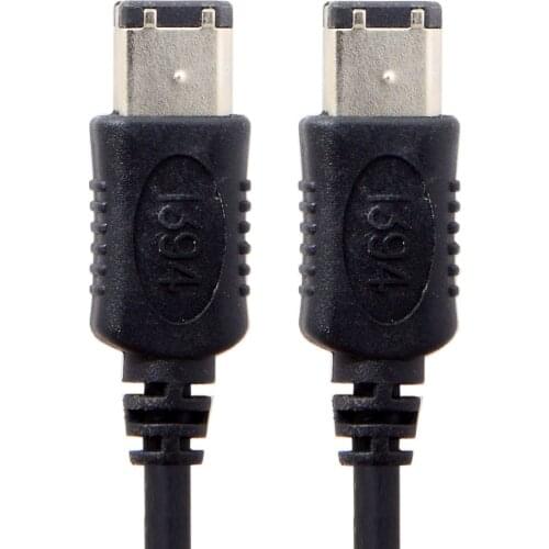 CY Chenyang Black 6 P 6P Firewire 400 Firewire 400 6 6 iLink Cable IEEE 1394a 6ft 1.8M
