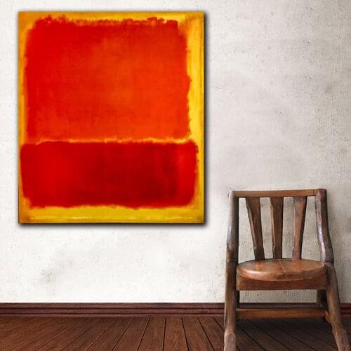 Famous Mark Rothko Number 12 Canvas Print Wall Art Oil Painting Modern Decor Wall Art Pictures For Living Room Bedroom Unframed