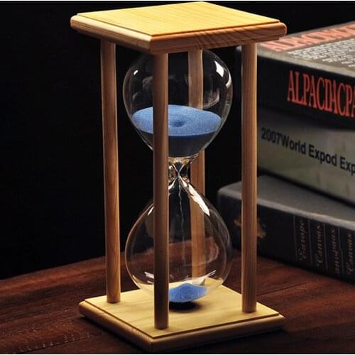 Multi Purpose Hourglass Sandglass Timer Various Frame and Sand Color 30/60 Minute for Decoration C66