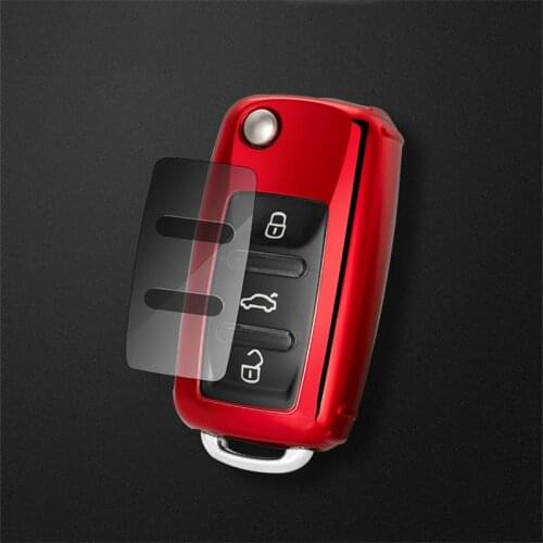 Soft TPU Car key Case Cover Car Key Bag for VW Volkswagen Skoda Polo Tiguan Passat Jetta MK5 MK6 T5 Beetle Accessories keychain