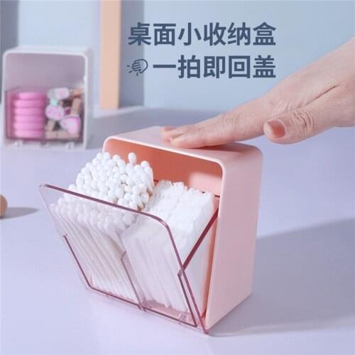 Makeup Organizer Cotton Swabs Container Cosmetic Makeup Cotton Pad Organizer Jewelry Storage Box