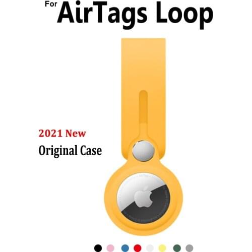 For Apple Airtags Case Holder Silicone Protective Cover With Keychain Locator Tracker For Airtag Loop Skin Sleeve Accessories