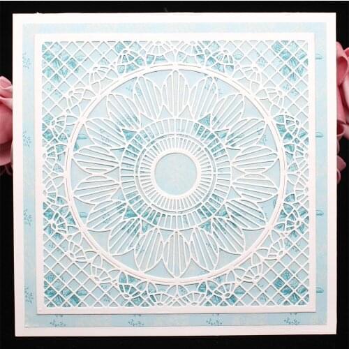 Lattice Background Frame Metal Cutting Dies Stencils for DIY Scrapbooking/photo album Decorative Embossing DIY Cards