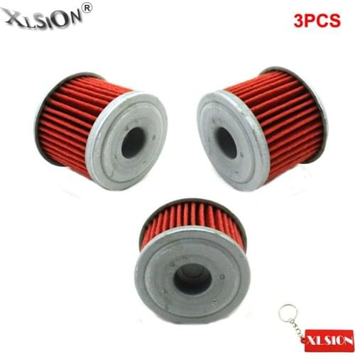 XLSION 3Pcs Oil Filters For Honda CRF150R CRF150RB CRF250R CRF250X CRF450R CRF450X TRX450R TRX450ER ATV Dirt Bike