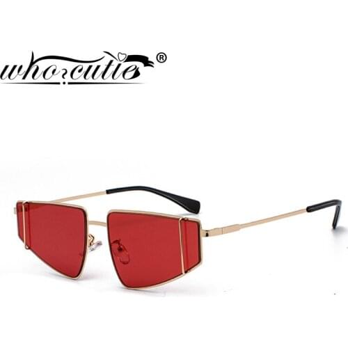 WHO CUTIE 90S Cat Eye Sunglasses Women Metal Frame 2019 Brand Designer Vintage Retro CATEYE Sun Glasses Lady Female Shades S038