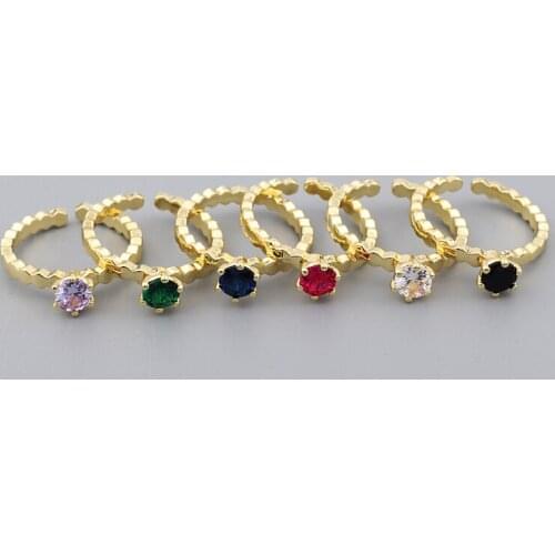 2021 Candy Crystal Zircon Engagement Claws Design Rings For Women Female Wedding Jewelry Accessories Gift Fashion Women Rings