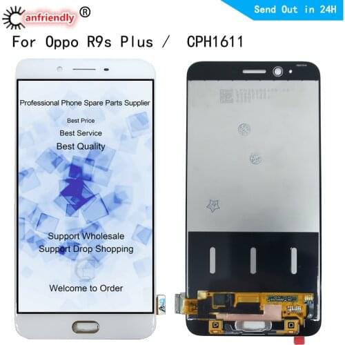 LCD For Oppo R9s Plus CPH1611 Display Screen Touch Sensor Digitizer With Frame Assembly For OPPO R9S Plus Display Replacement