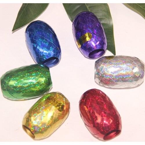 10Pcs Laser Ribbon Roll Wedding Birthday Party Supplies Ribbon Tie Balloon Rose Gold Small Ribbon Candy Box Decor Colored Ribbon