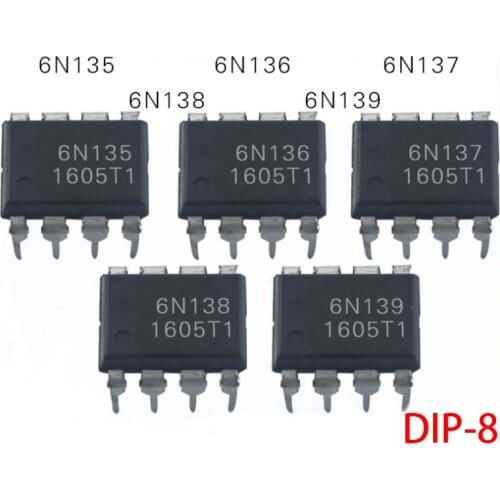 10pcs/lot 6N135 6N136 6N137 6N138 6N139 DIP-8 SMD-8