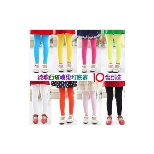Kids baby girls spring and summer 2020 Dongkuan wild cotton candy colored s girl pants kids