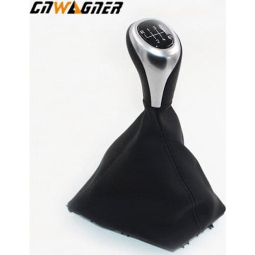 5 6 Speed shift knob For BMW F30 F31 F32 F33 F34 F35 F36 Leather Car Gear Shift Knob Gaiter Boot Cover