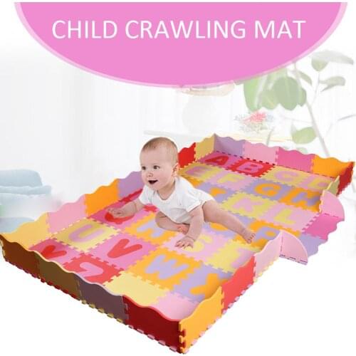54Pcs Kids Toys EVA Childrens mat Foam Carpets Soft Floor Mat Puzzle Baby Play Mat Floor Developing Crawling Rugs With Fence