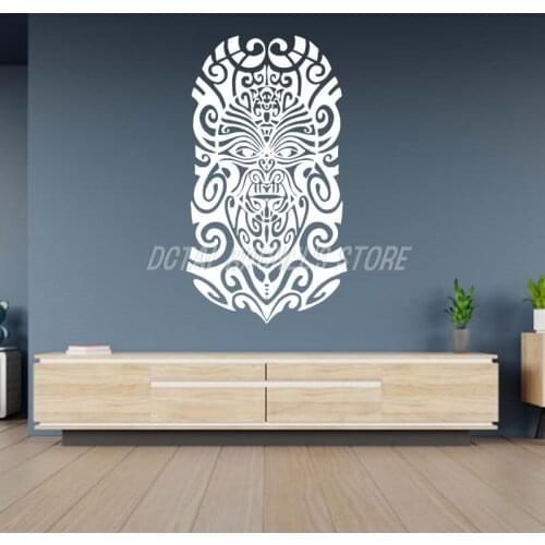 Africa Tatoo Mask Warrior Tribe Man Wall Decal Vinyl Decor Home Decoration Room Stickers