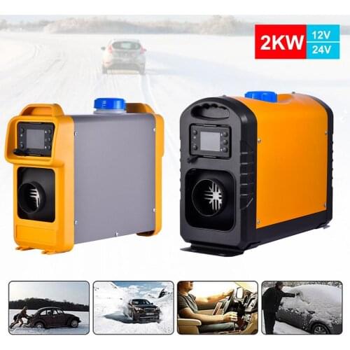 12V/24V Car Diesel Heater 2KW/8KW Remote Control LCD Display Parking Heater for Car Trucks Ships Trailers RVs Campers Caravans
