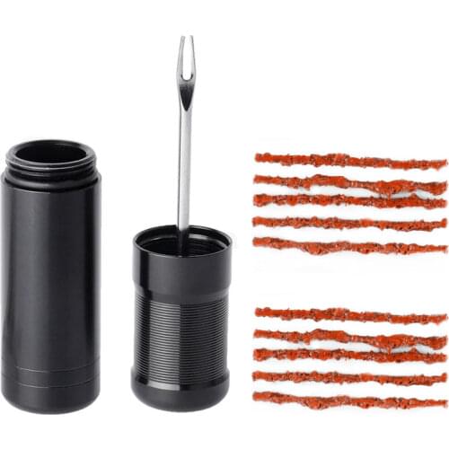 Bicycle tools 10pcs tire repair rubber strip and bicycle tire repair drill MTB road bike tubeless repair tool simple restore set