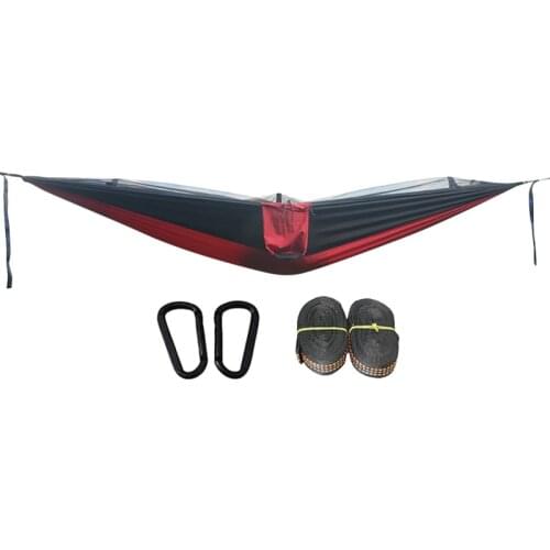 Camping Hammock Portable Hammocks Folding Hammock with Mosquito Net for Hiking Camping Backpacking Travel