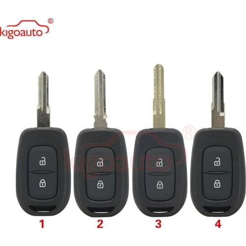 Kigoauto for Renault Kwid Sandero Duster Logan FSK model 2 button 433Mhz VAC102 AES-4A Chip key 2013 2014 2015 2016 2017 2018