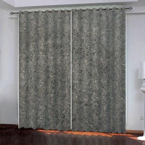 3D Classic lapis lazuli cloth Windows Curtains for Living Room Bedroom Decorative Kitchen Curtain Treatments Rustic Style