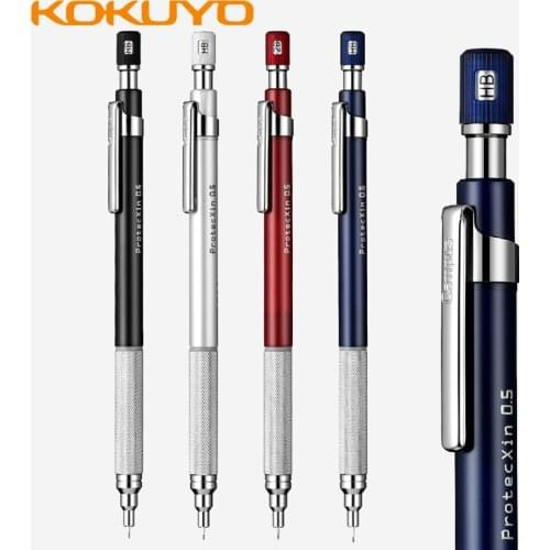 KOKUYO ProtecXin WSG-PS305 Core Series Metal Non-slip Pen Holder Automatic Pencil Student Drawing with Low Center of Gravit