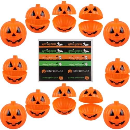 Halloween Mini Package Treat Containers with 1 Sheet Self-adhesive