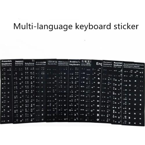 Multi-language keyboard Sticker Trackpoint Caps Russian Spanish Korean French German Thai Arabic Hebrew Japanese Italian