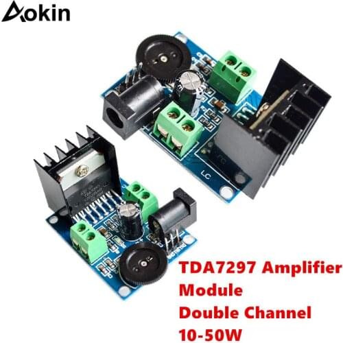 TDA7297 Amplifier Module Audio Amplifier Module UTL Audio Power Amplifier DC 6 to 18V TDA7297 Module Double Channel 10-50W