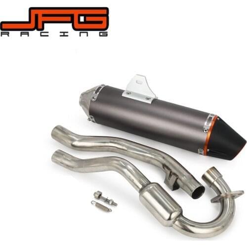 Aluminum Exhaust Pipe Muffler Slip System On For HONDA CRF230F CRF150F CRF230 CRF150 F 2003 2004 2005 06 07 08 09 10 11 12 13