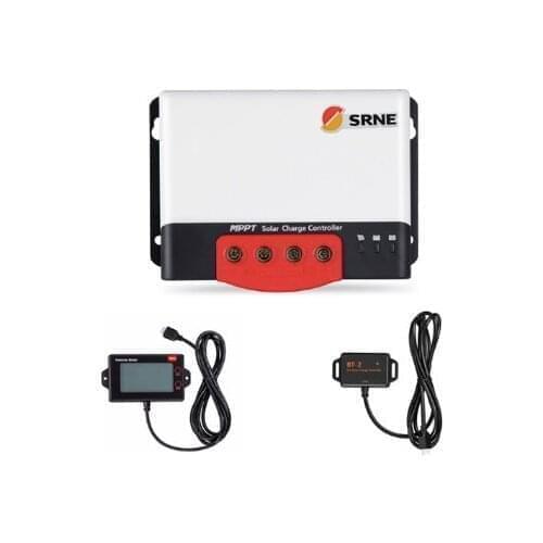 MPPT 30A SRNE MC2430N10 12V24V Auto Solar Charge Controller for lithium batteries solar PV regulator Charger with BT-2 RM-6 LCD
