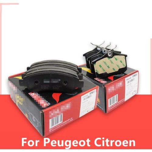 For Peugeot 301/2008/206 Citroen C2 New Elysee C3-XR Front and rear brake pads Car brake pads high quality Auto Accessories