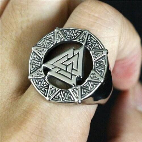 Drop Shipping Size 7-13 Special Design Round Magic Array Ring 316L Stainless Steel Man Boy Band Party Fashion Fashion Ring