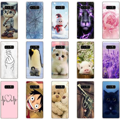 Silicone Shockproof Bumper Phone Case For Samsung Galaxy Note 8 Cover cases