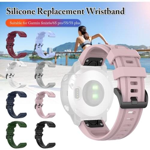Sport Watch Band Strap For Garmin Fenix 6s 6S Pro 5S 5S Plus Replacement Wristband Smart Watch Band Waterproof Silicone Bracelet