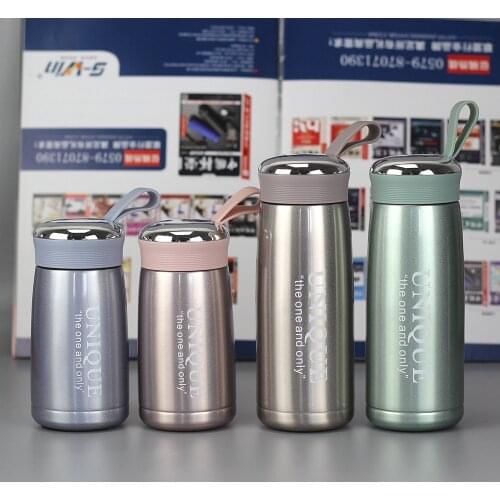 New 260ML 360ML Mini Coffee Vacuum Flasks Lovely Stainless Steel Thermos Portable Travel Water Bottle Insulated Thermal Bottle