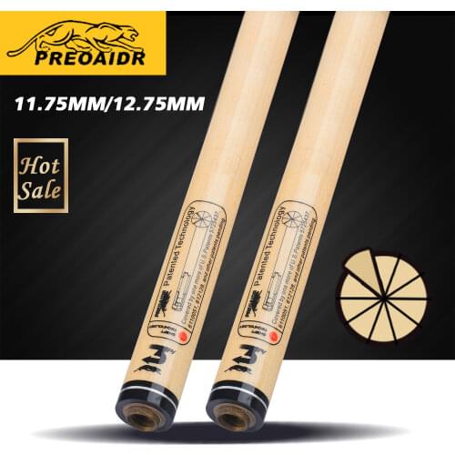 PREOAIDR 8K Pool Cue Shaft 11.75mm12.75mm Tip Hard Maple 8 Pieces In 1 Technology Shaft Professional Billar Stick Shaft