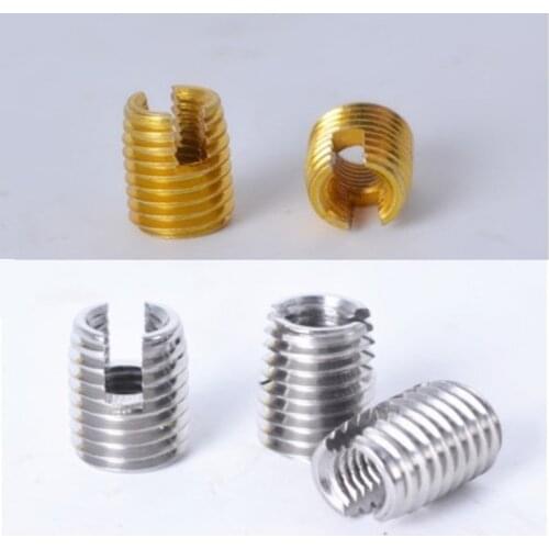 2-10PCS M2 M2.5 M3 M4 M5 M6 M8 M10 M12 Self Tapping thread insert Screw Bushing 302 slotted type Wire Thread Repair Insert